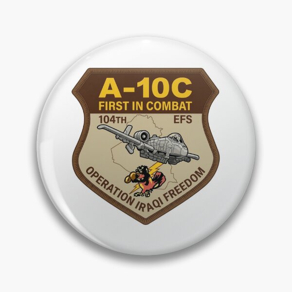 Item preview, 104th Expeditionary Fighter Squadron A-10C Operation Iraqi Freedom Patch designed and sold by CharlieDesings.