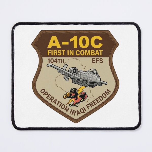 Item preview, 104th Expeditionary Fighter Squadron A-10C Operation Iraqi Freedom Patch designed and sold by CharlieDesings.