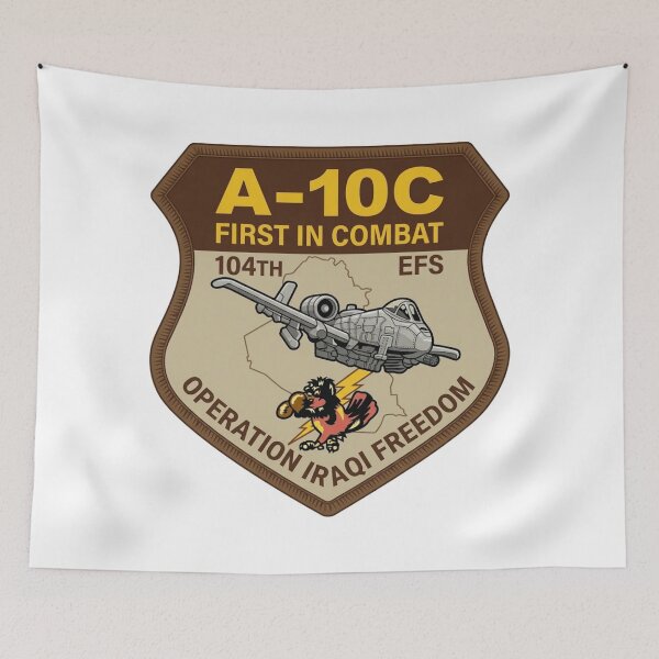 Item preview, 104th Expeditionary Fighter Squadron A-10C Operation Iraqi Freedom Patch designed and sold by CharlieDesings.
