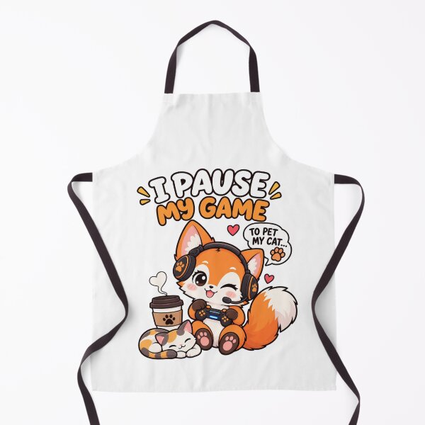 Item preview, Cute Gamer Fox – Funny Gaming and Cat Lover Design designed and sold by JrNergal.