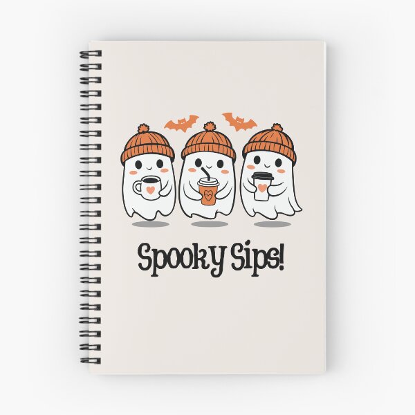 Item preview, Spooky Sips Ghost Coffee Squad | Cozy Autumn Beanies & Halloween Drinks designed and sold by MiaBellaGirl.