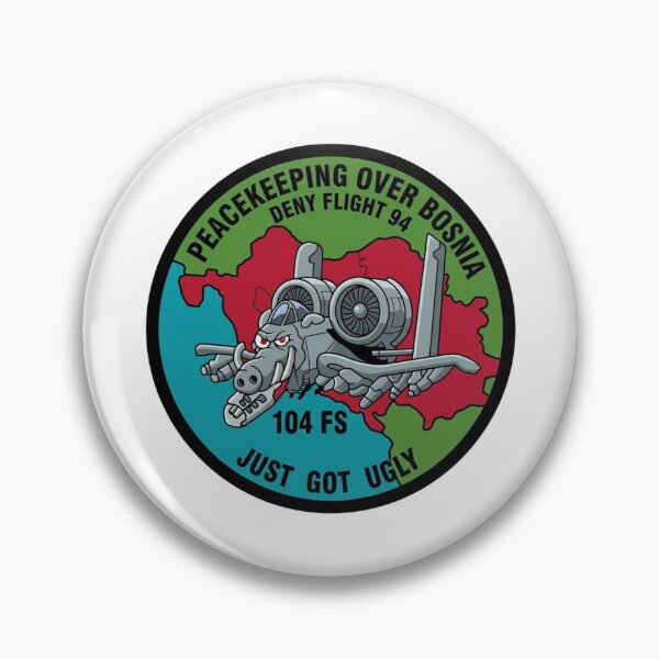 Item preview, 104th Fighter Squadron Operation Deny Flight Bosnia 1994 Patch    designed and sold by CharlieDesings.