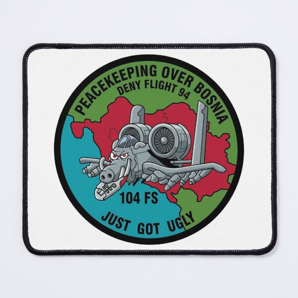 Item preview, 104th Fighter Squadron Operation Deny Flight Bosnia 1994 Patch designed and sold by CharlieDesings.