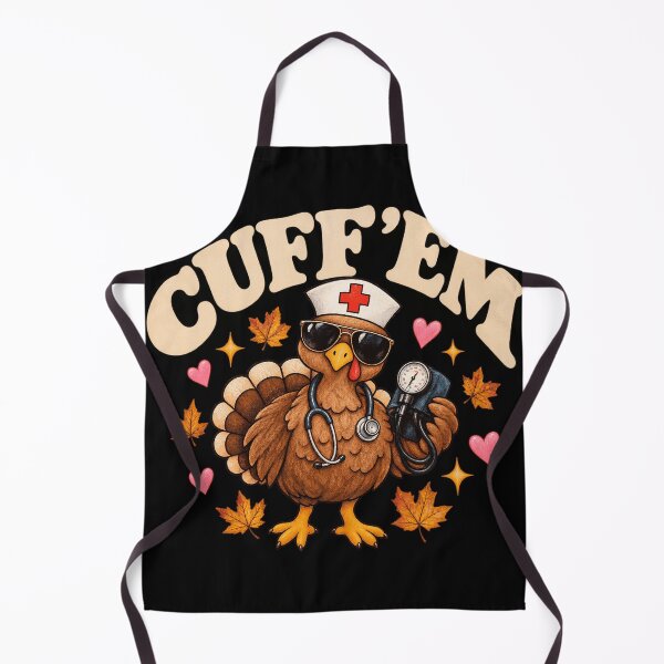 Item preview, Funny Turkey Nurse Cuff Em Thanksgiving Graphic  designed and sold by VGAfanatic.