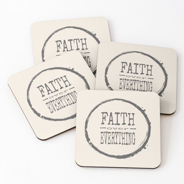 Item preview, Faith Over Everything | Minimalist Christian Apparel on Faith over Fear with a Twist | Gray black designed and sold by ZechJohnRB.
