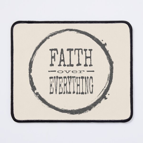 Item preview, Faith Over Everything | Minimalist Christian Apparel on Faith over Fear with a Twist | Gray black designed and sold by ZechJohnRB.