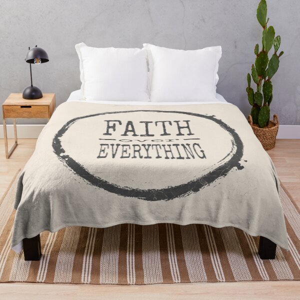 Item preview, Faith Over Everything | Minimalist Christian Apparel on Faith over Fear with a Twist | Gray black designed and sold by ZechJohnRB.