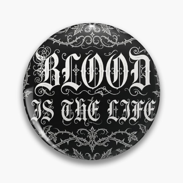 Item preview, Blood Is the Life — Gothic Blackletter designed and sold by ThePaleParlor.