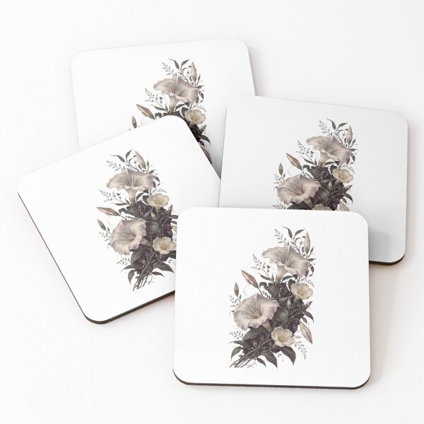 Item preview, Night Blooming Flowers On Deep Plum designed and sold by Inkworksbyshery.