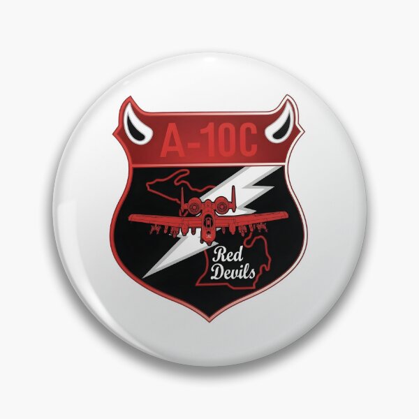Item preview, 107th Fighter Squadron A-10C Red Devils Military Patch designed and sold by CharlieDesings.