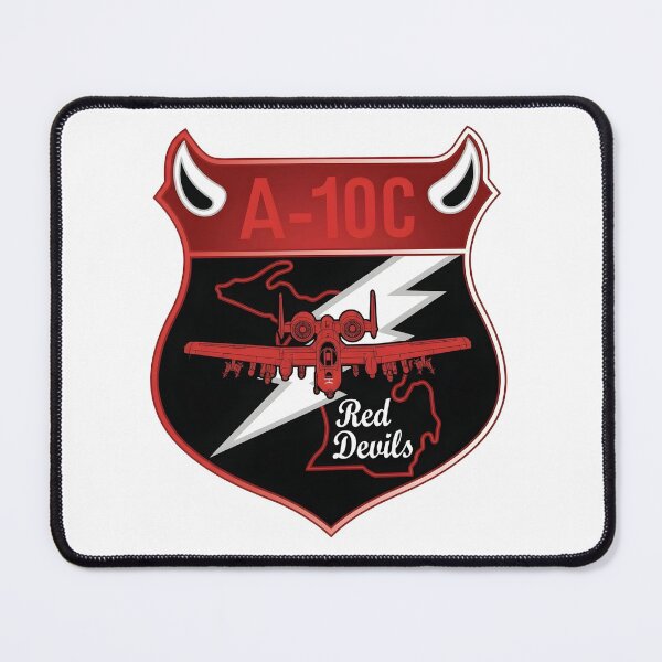 Item preview, 107th Fighter Squadron A-10C Red Devils Military Patch designed and sold by CharlieDesings.