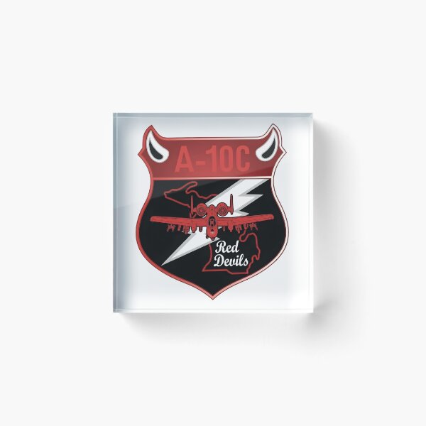 Item preview, 107th Fighter Squadron A-10C Red Devils Military Patch designed and sold by CharlieDesings.