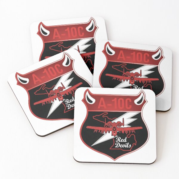Item preview, 107th Fighter Squadron A-10C Red Devils Military Patch designed and sold by CharlieDesings.