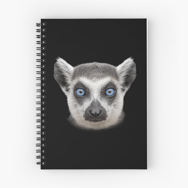 Item preview, Ring Tailed Lemur Face Blue Eyes Wildlife Art designed and sold by cabana.space.