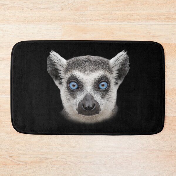 Item preview, Ring Tailed Lemur Face Blue Eyes Wildlife Art designed and sold by cabana.space.