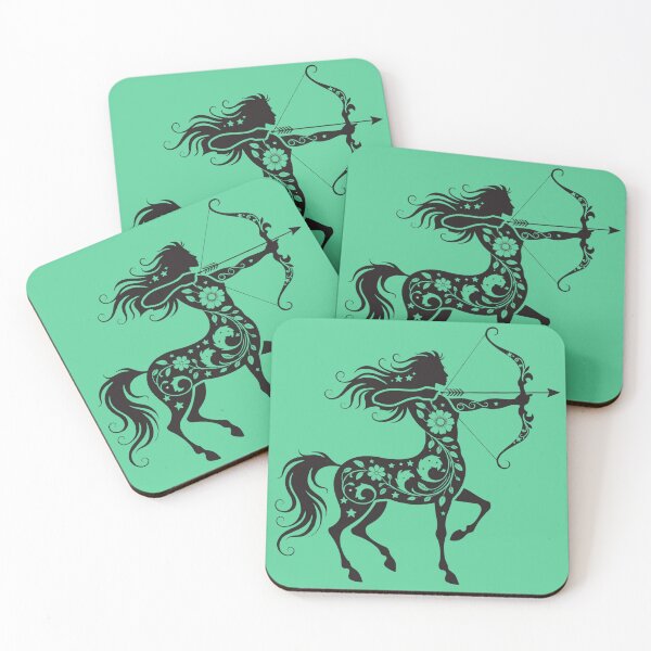 Item preview, Sagittarius Zodiac Archer – Floral Celestial Centaur Astrology Art designed and sold by Mousy17.
