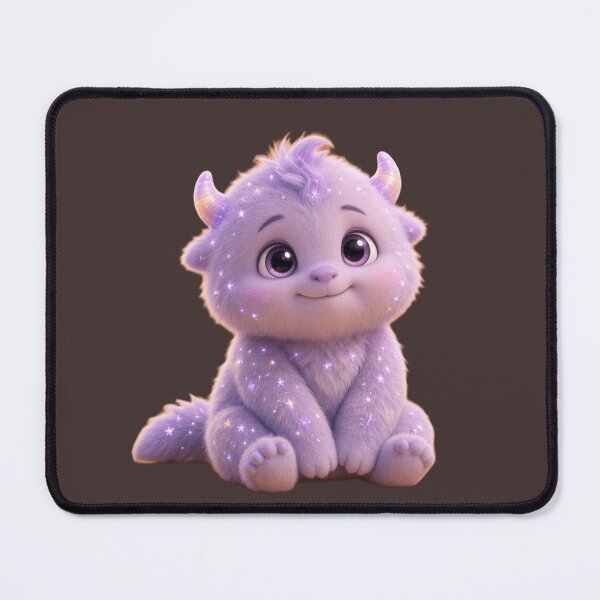 Item preview, Cute Pastel Purple Space Monster with Sparkly Stars designed and sold by charmaroundyou.
