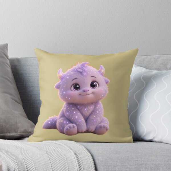 Item preview, Cute Pastel Purple Space Monster with Sparkly Stars designed and sold by charmaroundyou.