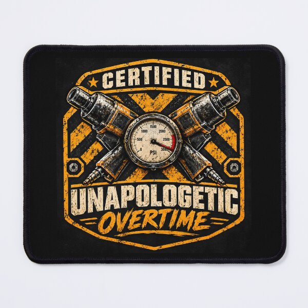 Item preview, Certified Unapologetic Overtime Trade Mechanic Shirt designed and sold by StudioBilly3000.
