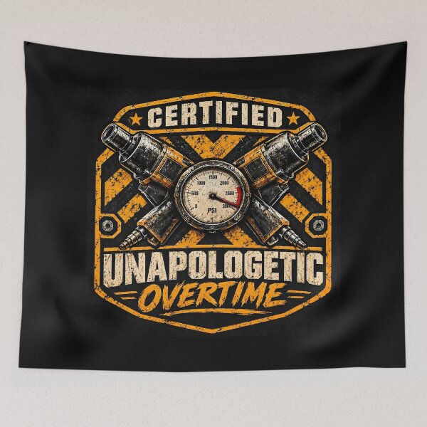Item preview, Certified Unapologetic Overtime Trade Mechanic Shirt designed and sold by StudioBilly3000.