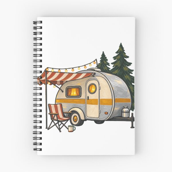 Item preview, Vintage Teardrop Camper With String Lights designed and sold by eignvalue.