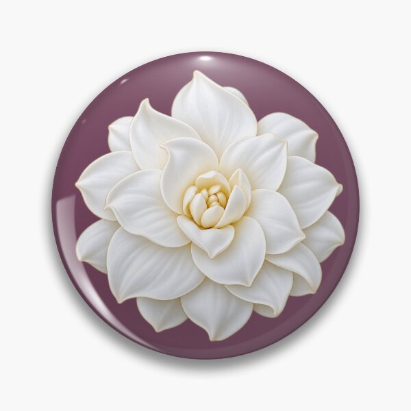 Item preview, White Arabian Jasmine Flower – Jasminum Sambac Botanical Art   designed and sold by HO•Designs.