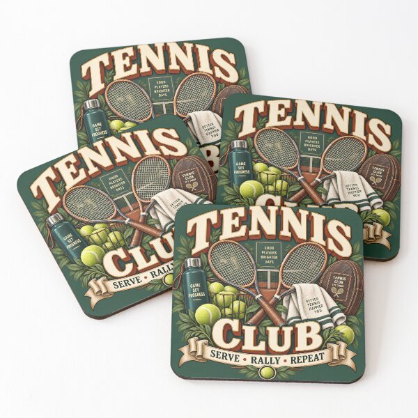 Item preview, Vintage Tennis Club Retro Sports Design designed and sold by Mostafa Studio.