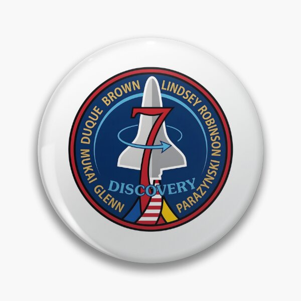 Item preview, NASA Space Shuttle Discovery STS-95 Mission Patch designed and sold by CharlieDesings.