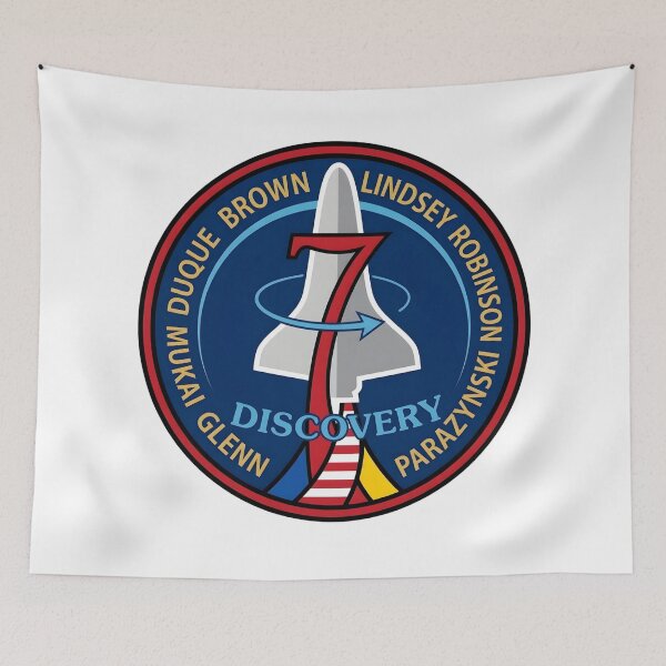 Item preview, NASA Space Shuttle Discovery STS-95 Mission Patch designed and sold by CharlieDesings.