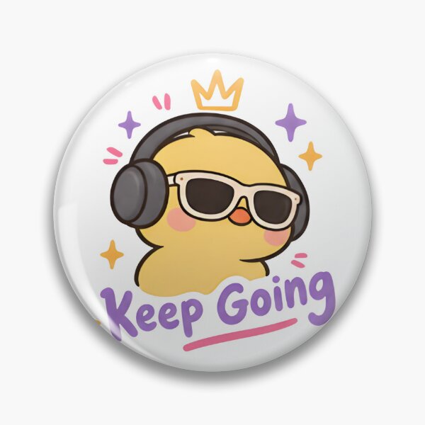 Item preview, Keep Going Cool Duck - Cute Headphones Music Meme designed and sold by Duck lovers.