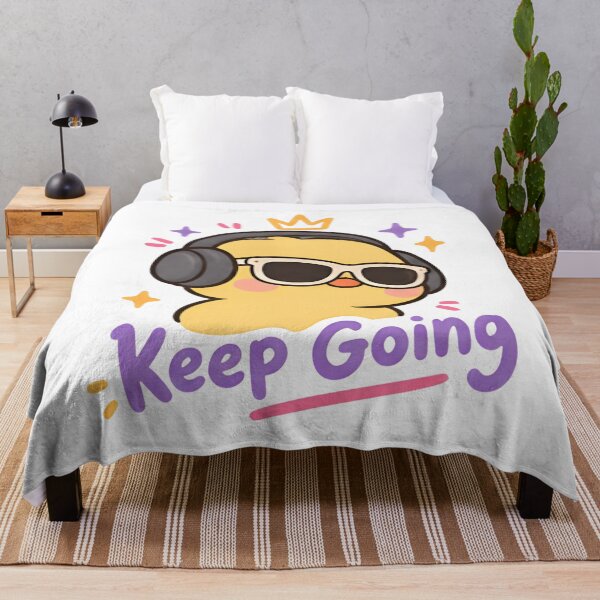 Item preview, Keep Going Cool Duck - Cute Headphones Music Meme designed and sold by Duck lovers.