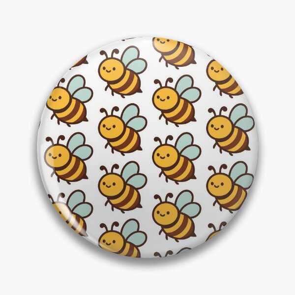 Item preview, Cute Kawaii Bumblebee - Happy Little Bee Sticker Vector Design designed and sold by Nubian Style.