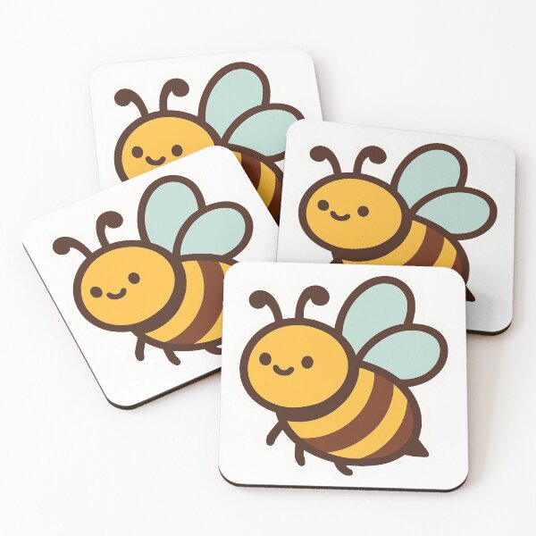 Item preview, Cute Kawaii Bumblebee - Happy Little Bee Sticker Vector Design designed and sold by Nubian Style.