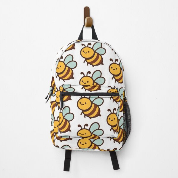 Item preview, Cute Kawaii Bumblebee - Happy Little Bee Sticker Vector Design designed and sold by Nubian Style.