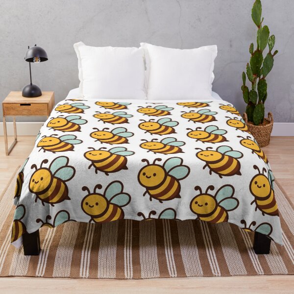 Item preview, Cute Kawaii Bumblebee - Happy Little Bee Sticker Vector Design designed and sold by Nubian Style.