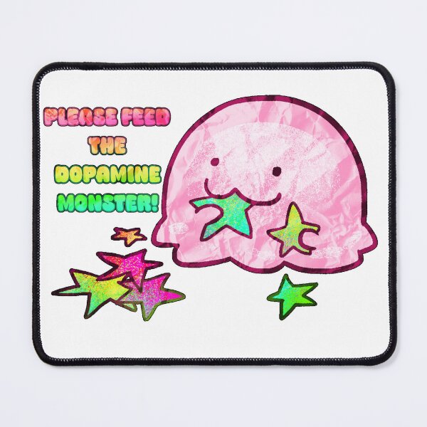 Item preview, "Please Feed The Dopamine Monster" Retro designed and sold by ShopCNTS.