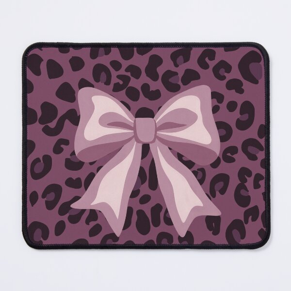 Item preview, Cute Mauve Coquette Bow Leopard Print Aesthetic Pattern designed and sold by MayoshaVibes.