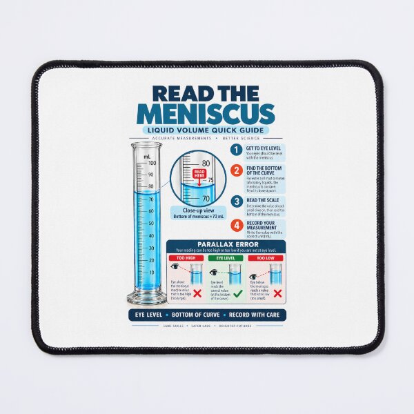 Item preview, How to Read a Meniscus | Liquid Volume Measurement Quick Guide designed and sold by astersgraphics.