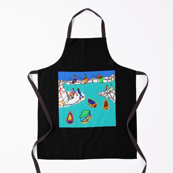 Item preview, Colorful Fishing Scene Illustration designed and sold by Baby-Care.