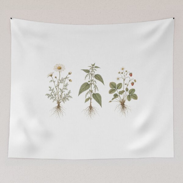 Item preview, Herbarium Botanical Wall Art Trio designed and sold by Inkworksbyshery.