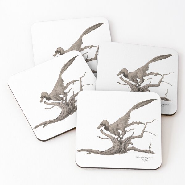 Artikelvorschau, Bleistiftskizze eines Velociraptors entworfen und verkauft von JAMiron Paleoart.