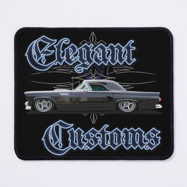 Item preview, 1956 T-Bird Black 3.0 mens shirt by Elegant Customs with text, Kustom, Hot Rod, Muscle Car designed and sold by Elegant Customs.