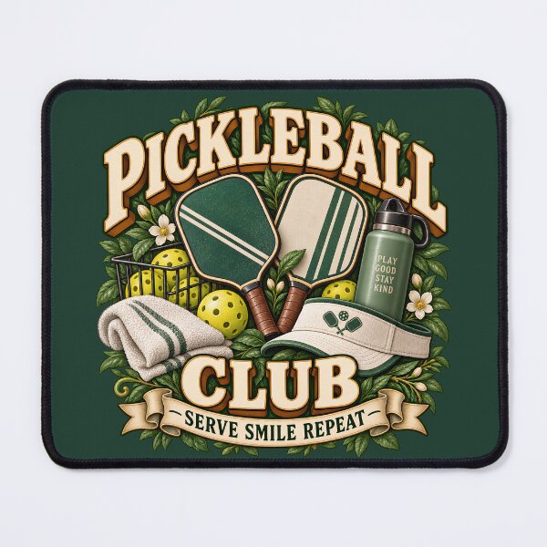 Item preview, Vintage Pickleball Club Retro Sports Design designed and sold by Mostafa Studio.