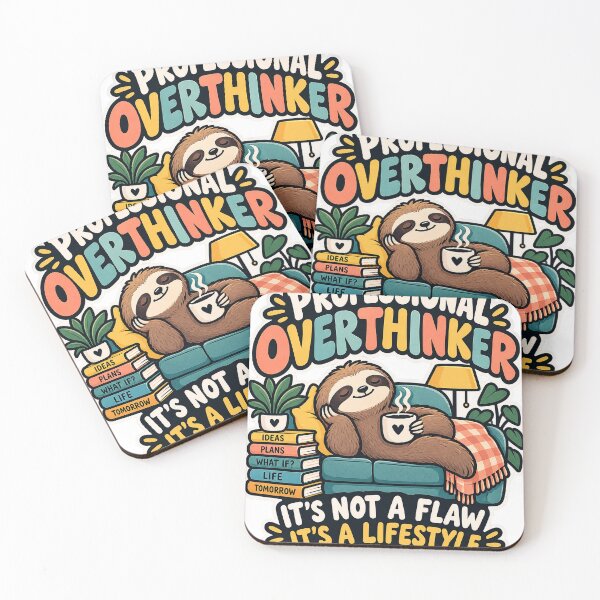 Item preview, Professional Overthinker — It’s Not a Flaw, It’s a Lifestyle designed and sold by Pixel & Ponder.