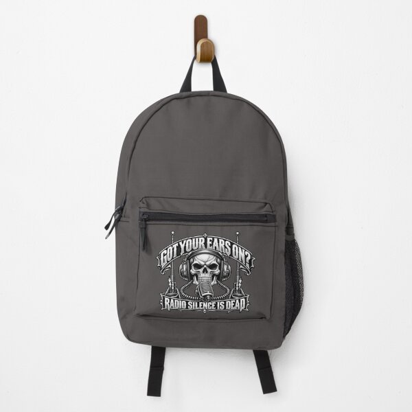 Item preview, Got Your Ears On Radio Silence Is Dead - Skull Headphones CB Antenna Art designed and sold by NomadForge.