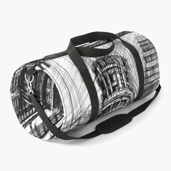 Item preview, City Street Perspective – Black and White Architectural Sketch designed and sold by IlustratorCAT.