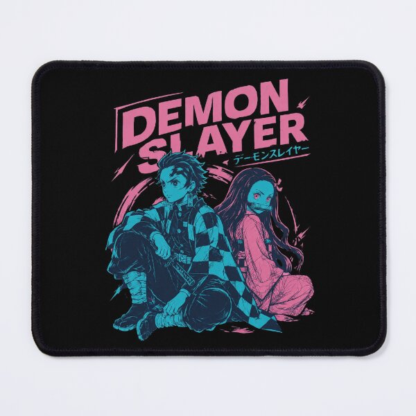 Item preview, Tanjiro & Nezuko Neon Retro Anime Demon Slayer designed and sold by DeborahAnita73.