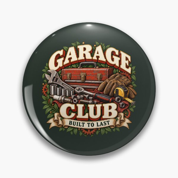 Item preview, Vintage Garage Club Mechanic Tools Design designed and sold by Mostafa Studio.