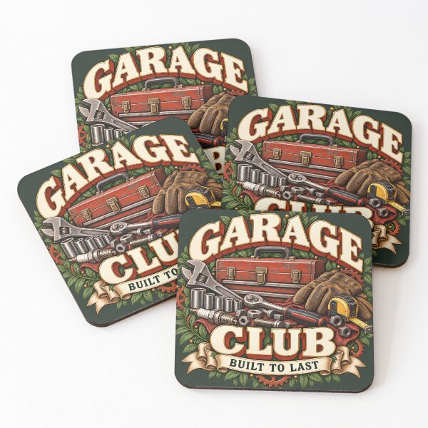 Item preview, Vintage Garage Club Mechanic Tools Design designed and sold by Mostafa Studio.