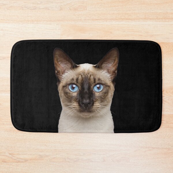 Item preview, Siamese Cat Face Blue Eyes Cat Portrait Art designed and sold by cabana.space.